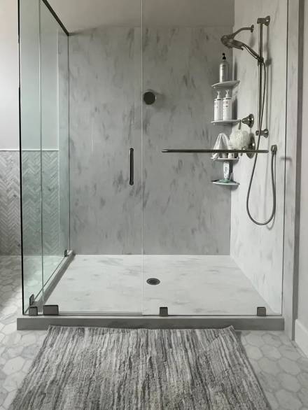 luxury bathroom glass